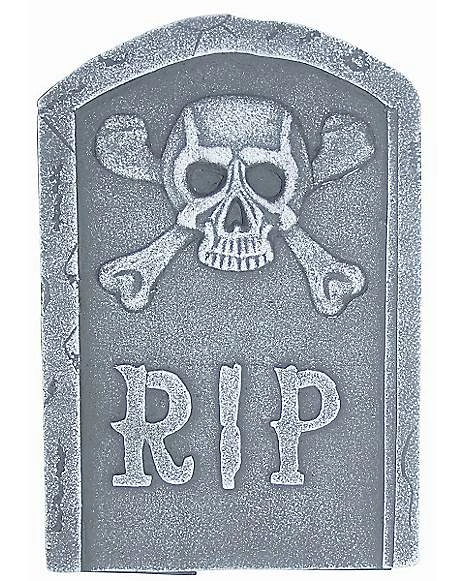 15 Inch Skull And Bones Tombstone 1 15 Inch Skull And Bones Tombstone