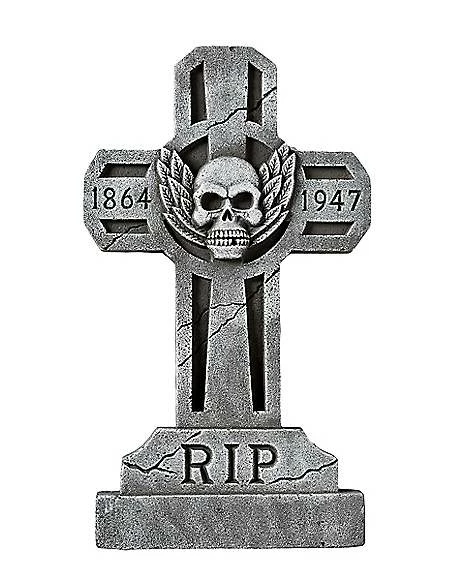 3 Ft Spooky Cross Tombstone 1 3 Ft Spooky Cross Tombstone