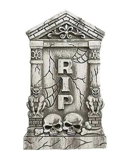 2 Ft Skull And Gargoyle Tombstone 1 2 Ft Skull And Gargoyle Tombstone