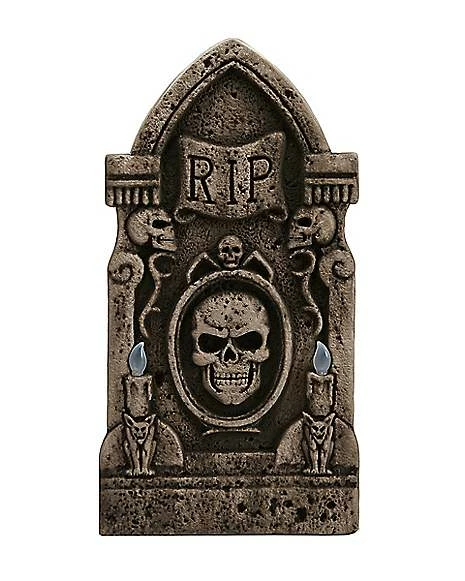 Light Up Skull Tombstone 1 Light Up Skull Tombstone