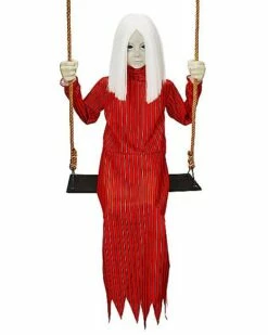 Ghostly Swing Girl Static Prop