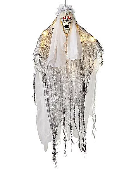 36 Inch Light-Up Hanging White Reaper Decoration 1 36 Inch Light-Up Hanging White Reaper Decoration