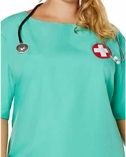Adult ER Surgeon Plus Size Costume 11 Adult ER Surgeon Plus Size Costume -MystiCostume Shop 01463249 f