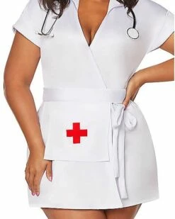 Adult Classic Nurse Plus Size Costume 5 Adult Classic Nurse Plus Size Costume -MystiCostume Shop 01466911 c