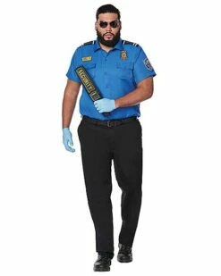 Mens Costumes Shop 11 Adult Airport Security Plus Size Costume