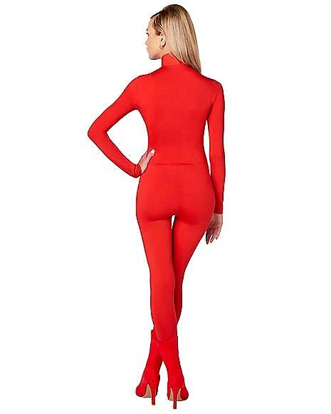 Adult Zip Up Catsuit 2 Adult Zip Up Catsuit - Image 2