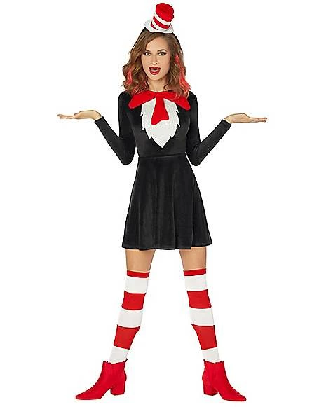 Adult Cat In The Hat Dress - Dr. Seuss 1 Adult Cat In The Hat Dress - Dr. Seuss