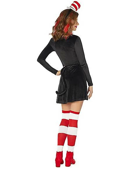 Adult Cat In The Hat Dress - Dr. Seuss 2 Adult Cat In The Hat Dress - Dr. Seuss - Image 2