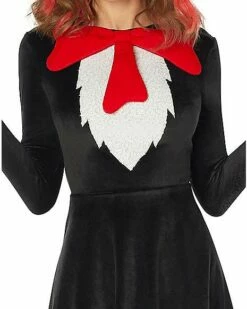 Adult Cat In The Hat Dress - Dr. Seuss 5 Adult Cat In The Hat Dress - Dr. Seuss -MystiCostume Shop 01532423 c