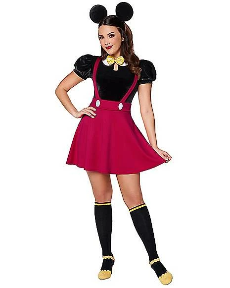 Adult Mickey Mouse Dress Costume - Mickey And Friends 1 Adult Mickey Mouse Dress Costume - Mickey And Friends