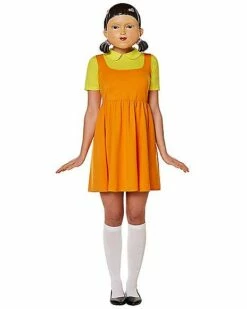 Adult Young-hee Doll Dress Costume - Squid Game