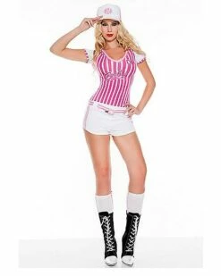 Adult Miss Curve Baseball Costume