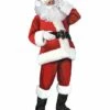 Adult Velour Plus Size Santa Suit Deluxe